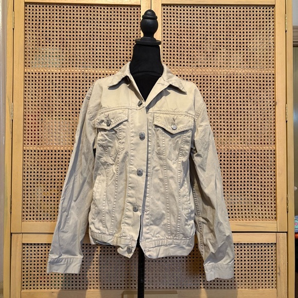 Women’s Gap Beige Jacket Size Medium Coat - Picture 1 of 3